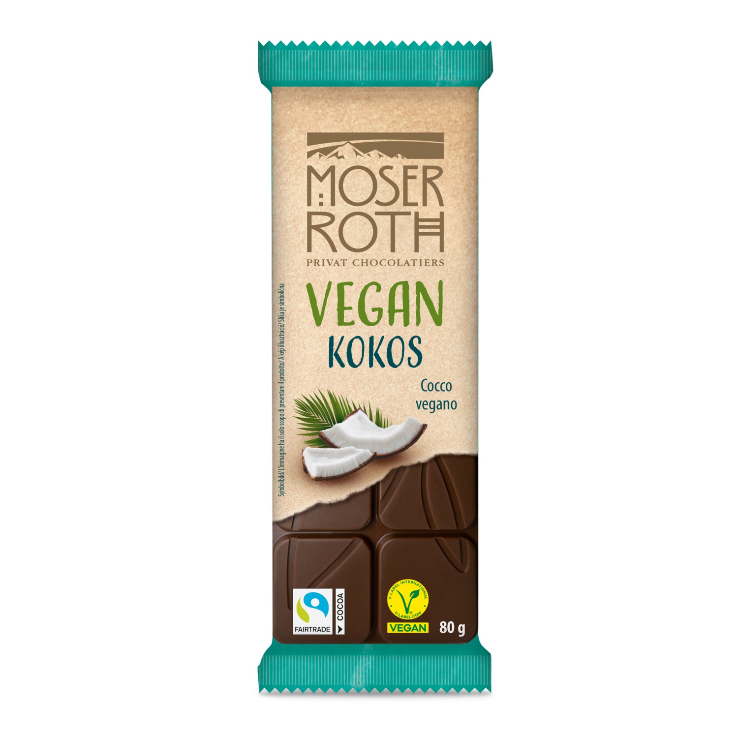 MOSER ROTH Vegane Schokolade, Kokos