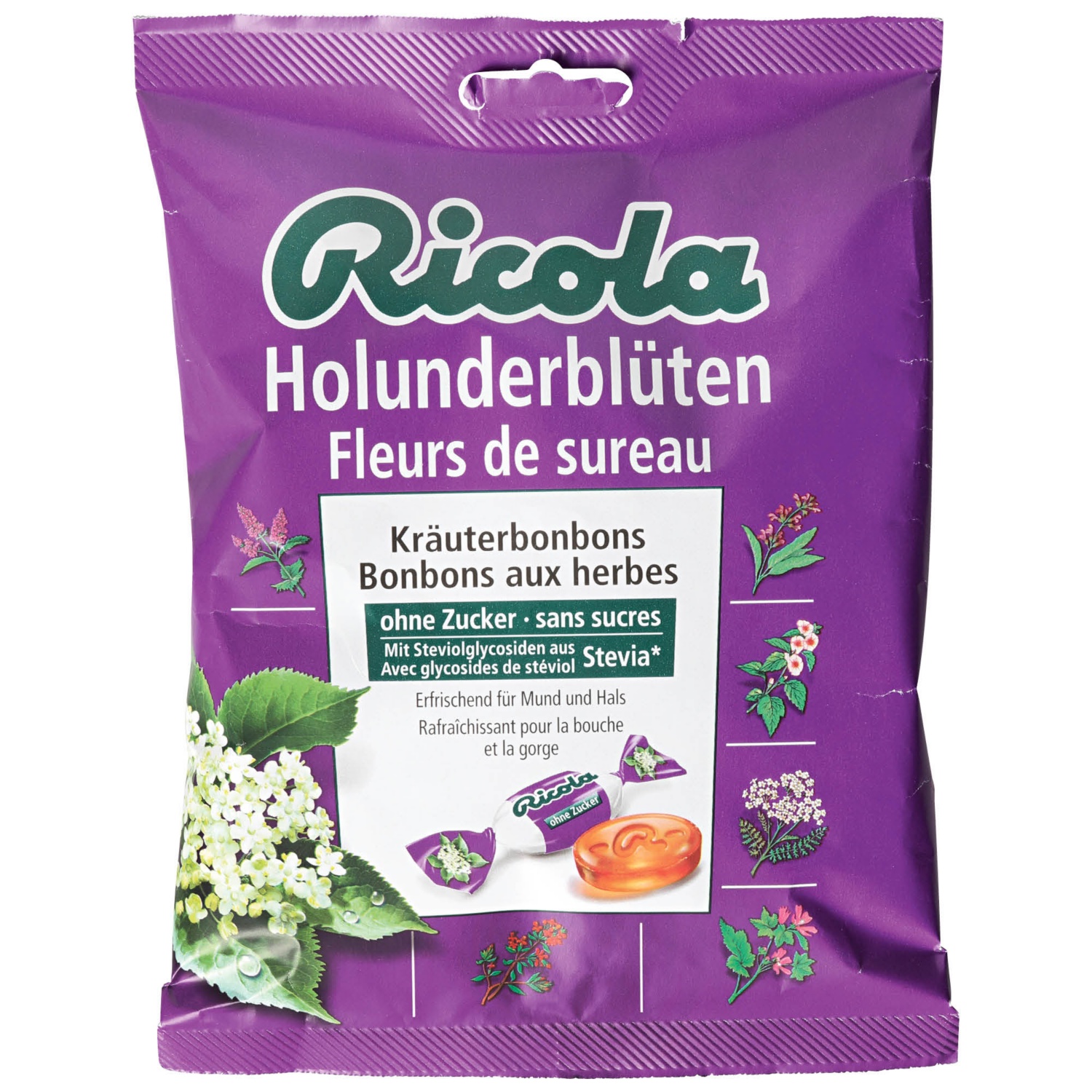 RICOLA Kräuterbonbons, Holunderblüte