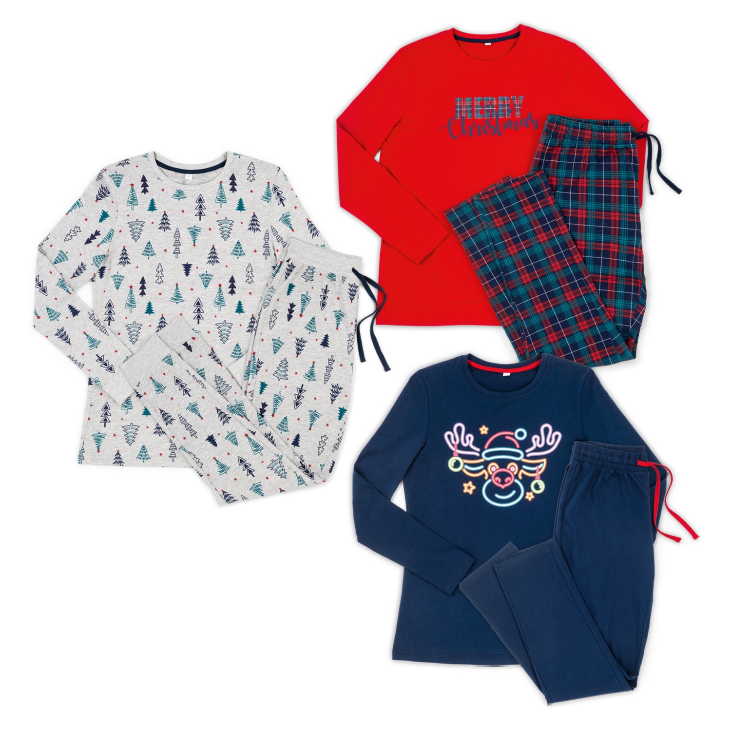 UP 2 FASHION Damen-X-Mas Pyjama