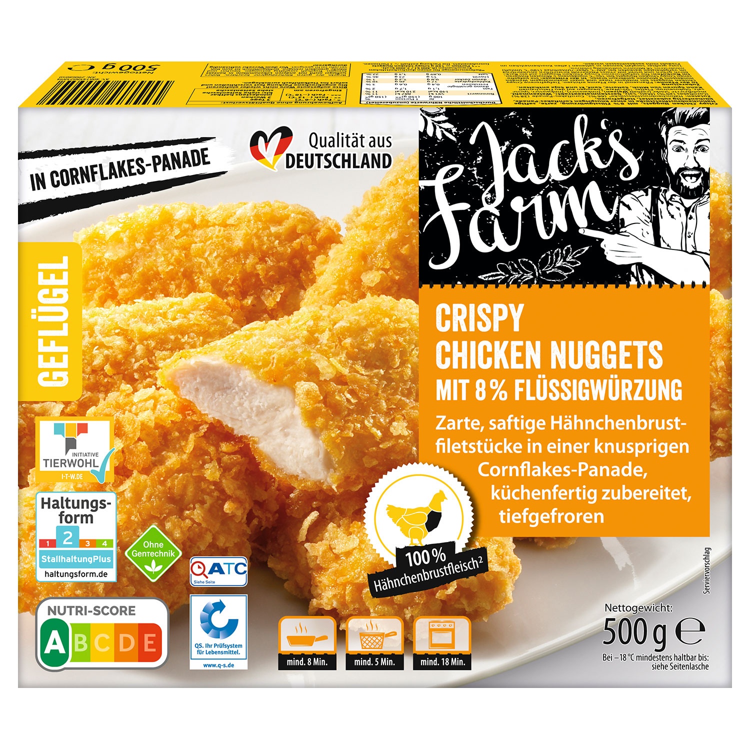 JACK'S FARM Crispy Chicken Nuggets 500 g ALDI SÜD