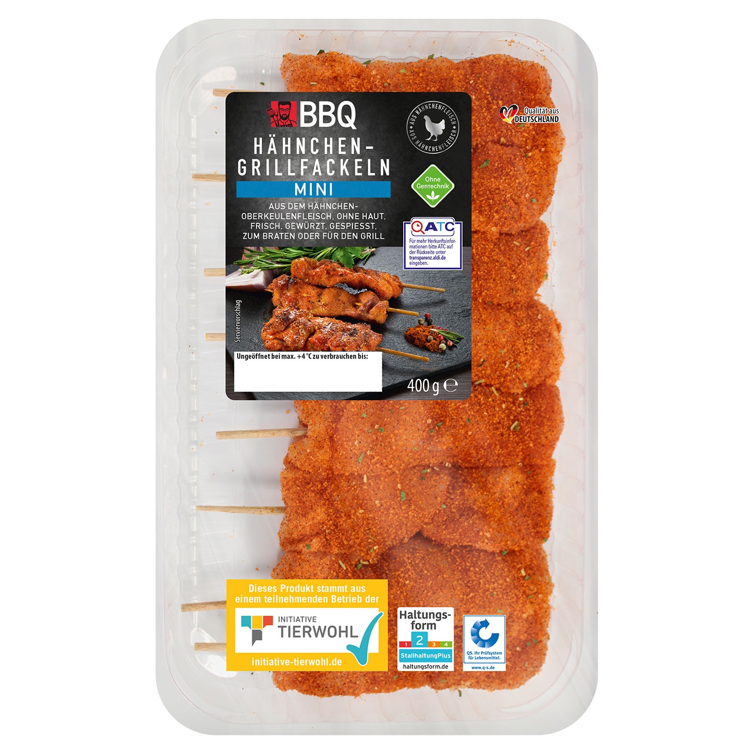 BBQ Hähnchen-Minigrillfackeln 400 g