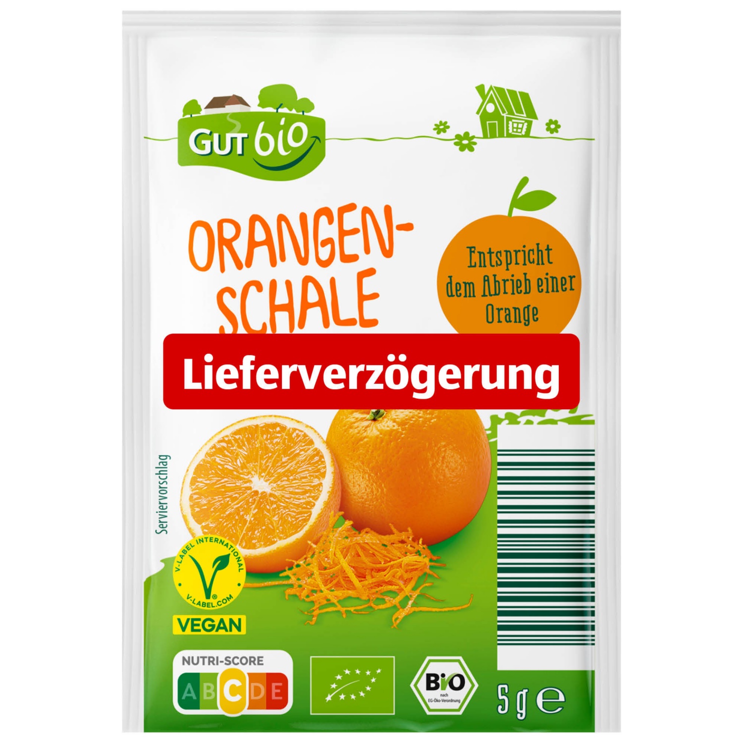 GUT BIO, Bio Schale gerieben 2x5g, Orange