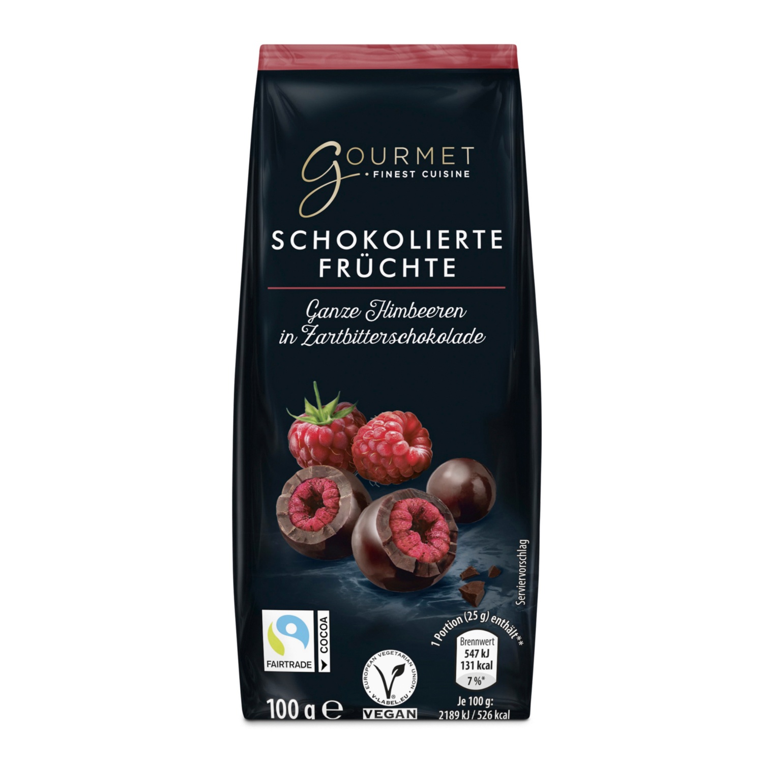 GOURMET, Schokolierte Früchte, Himbeere