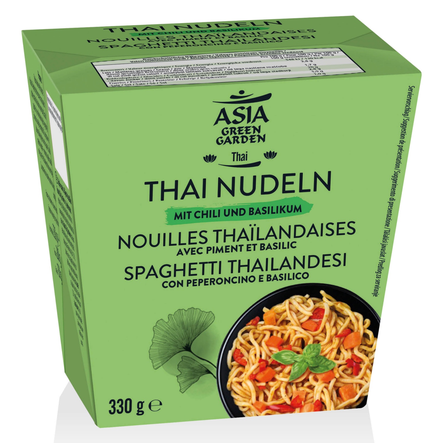 ASIA GREEN GARDEN Spaghetti thailandesi con peperoncino e basilico