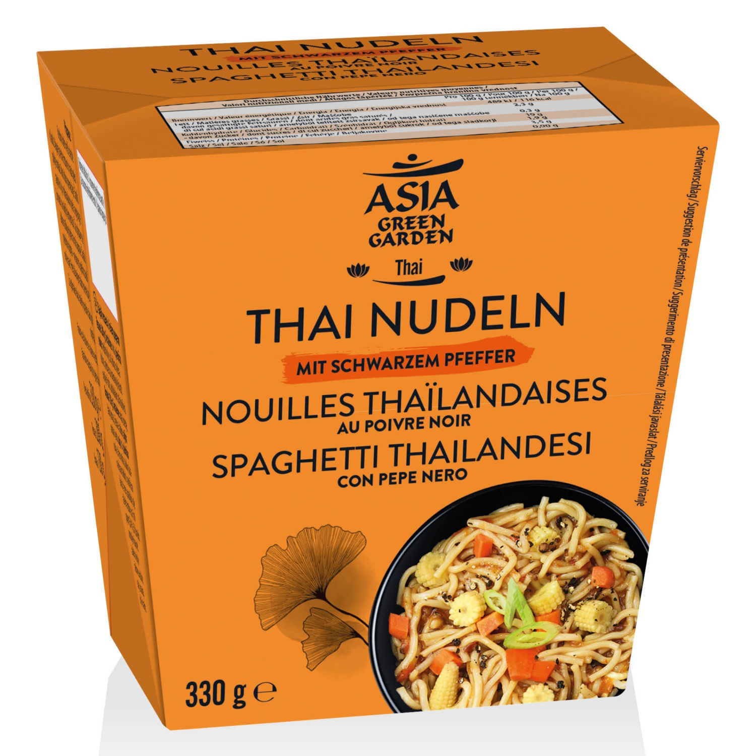 ASIA GREEN GARDEN Spaghetti thailandesi con pepe nero