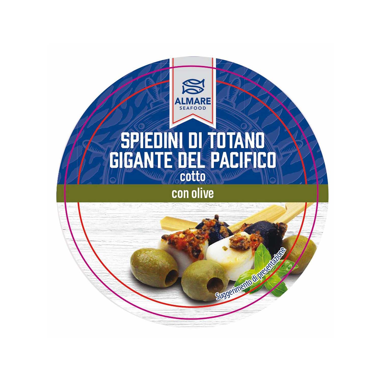 ALMARE SEAFOOD Spiedini di totano con olive