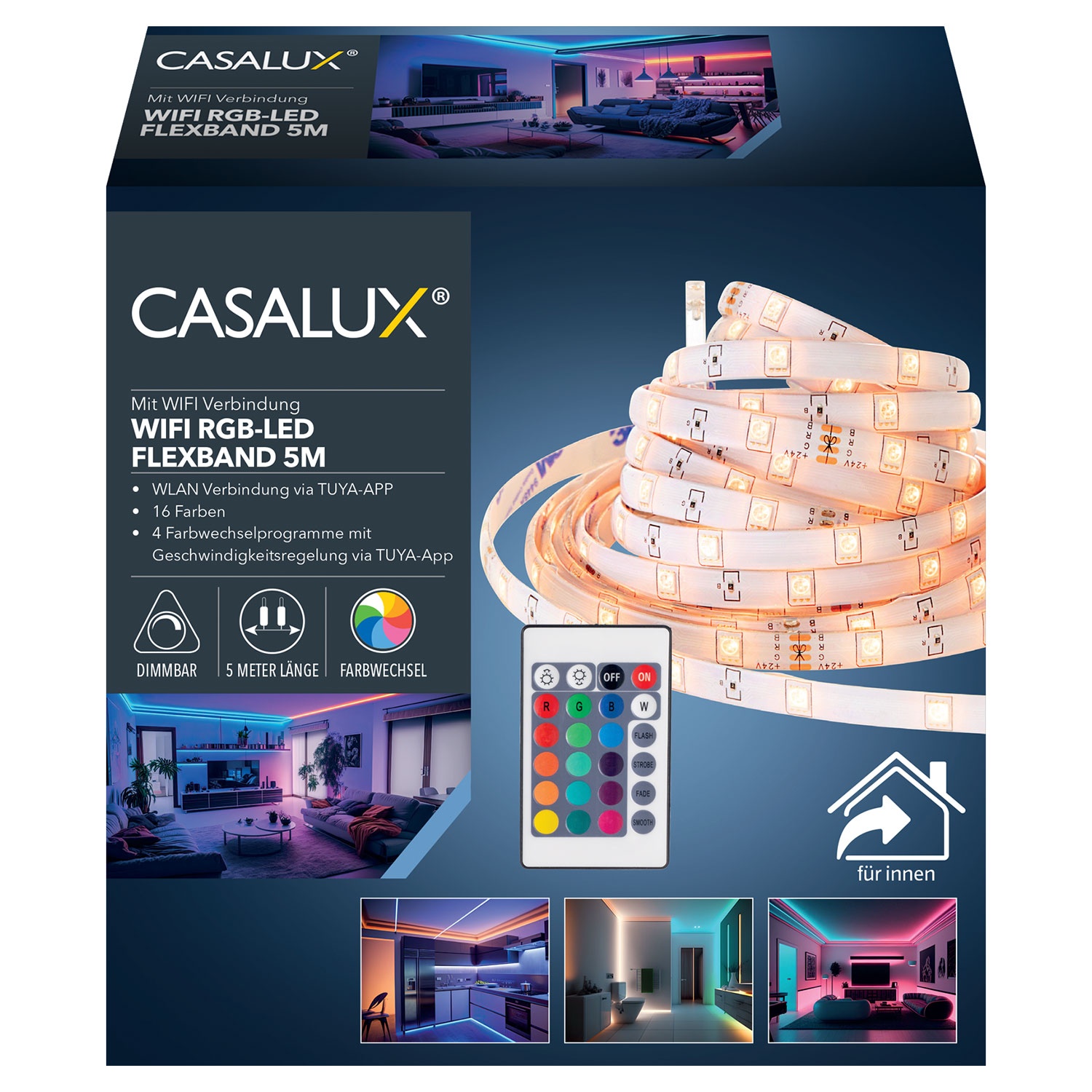 CASALUX WiFi-RGB-LED-Flexband, 5 m