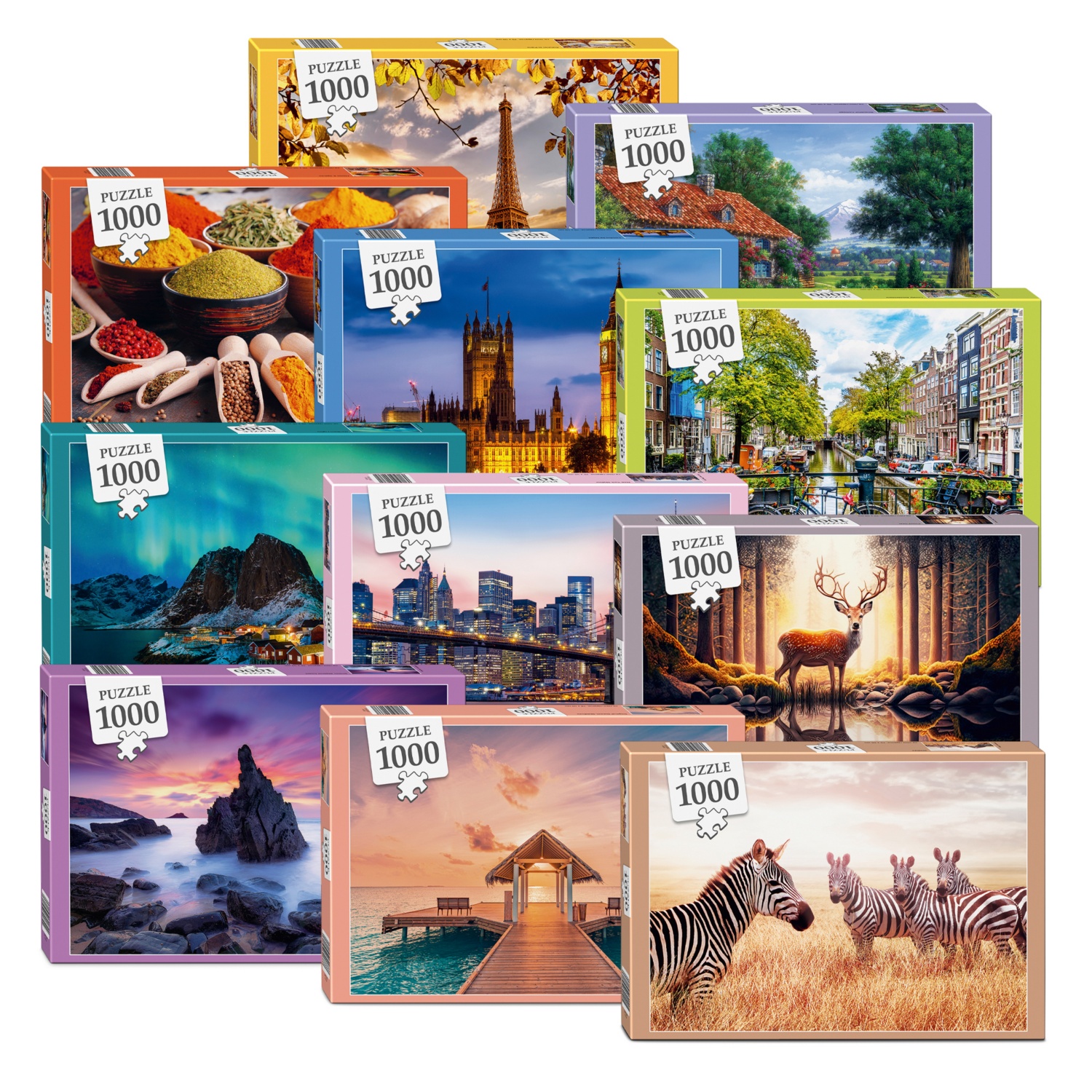 Aldi : puzzles 1000 pièces pas cher à 4,99 €