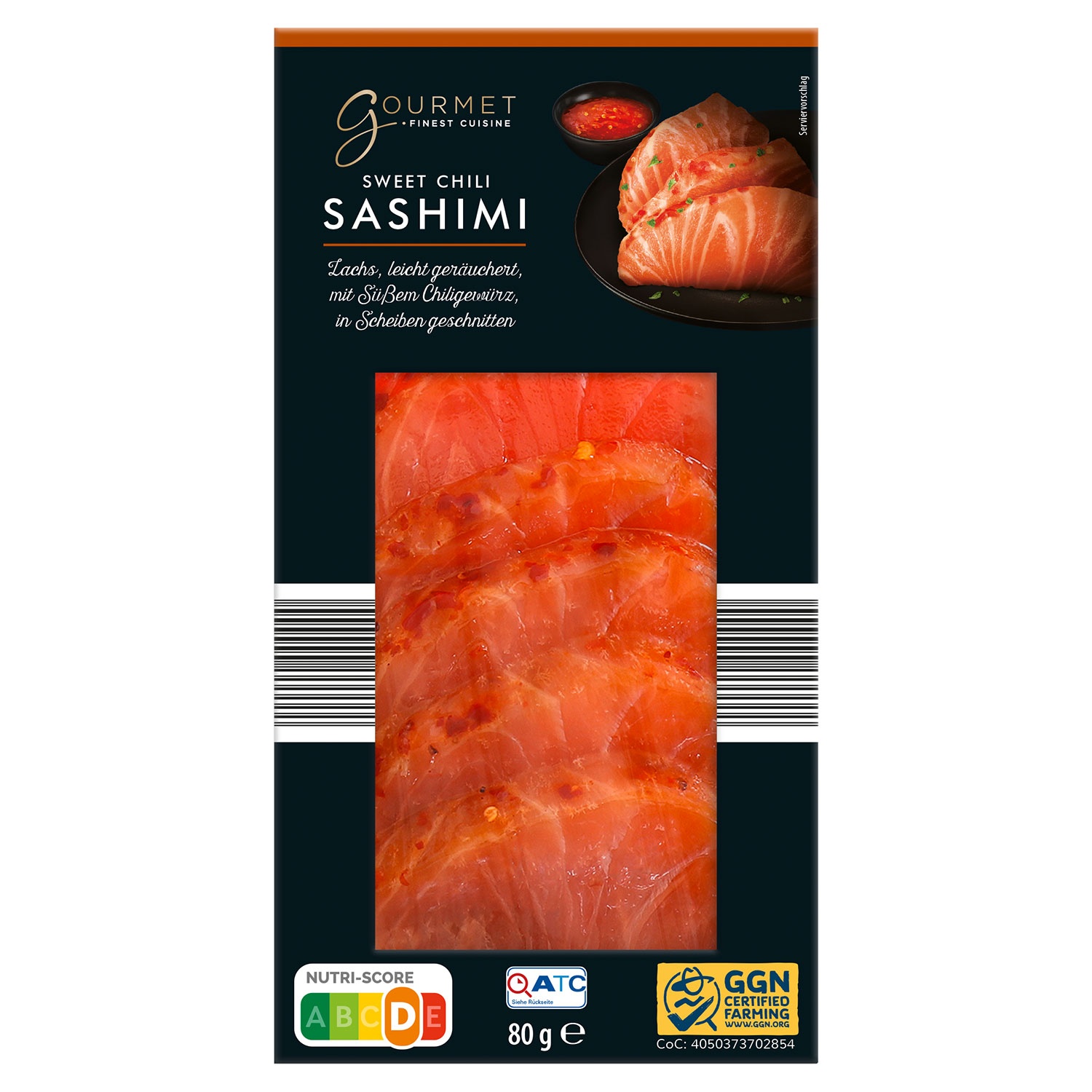 GOURMET FINEST CUISINE Lachs-Sashimi 80 g