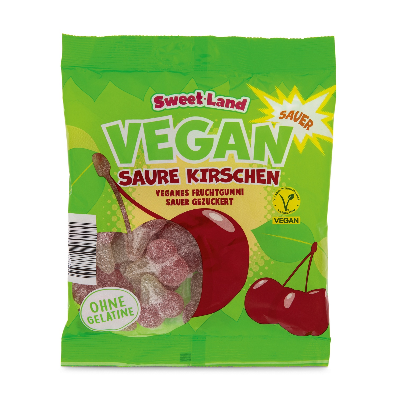 SWEET LAND Vegane Fruchtgummi Klassiker, Saure Kirschen | HOFER