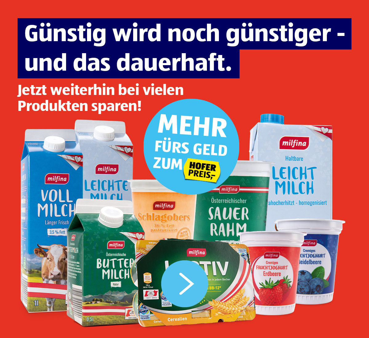 Nochmal günstiger! HOFER senkt wieder die Butter-Preise!