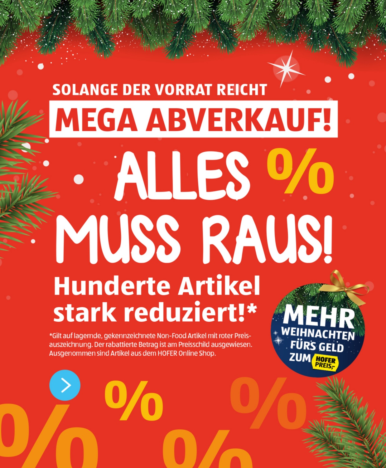 Megaabverkauf bei HOFER