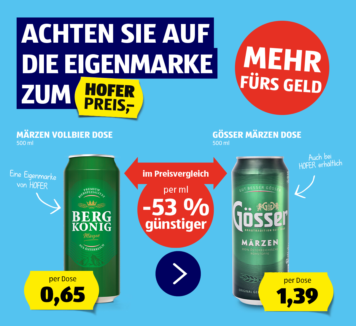 EINFACH & BEQUEM. HOFER ONLINE SHOP. Abgebildet ist ein Paar, das auf dem Sofa sitzt und auf einen Laptop sieht.