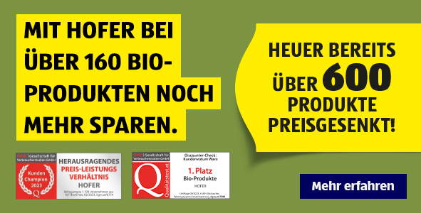 Das ganze Jahr ber sparen und mehr im Wagerl haben! Heuer bereits ber 600 Produkte preisgesenkt!