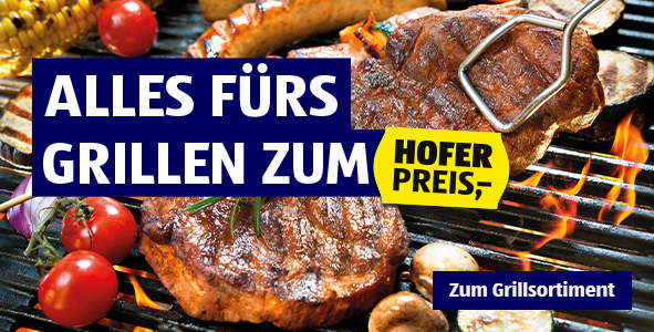 Alles frs Grillen zum HOFER Preis.