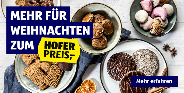 Mehr für Weihnachten zum HOFER Preis!