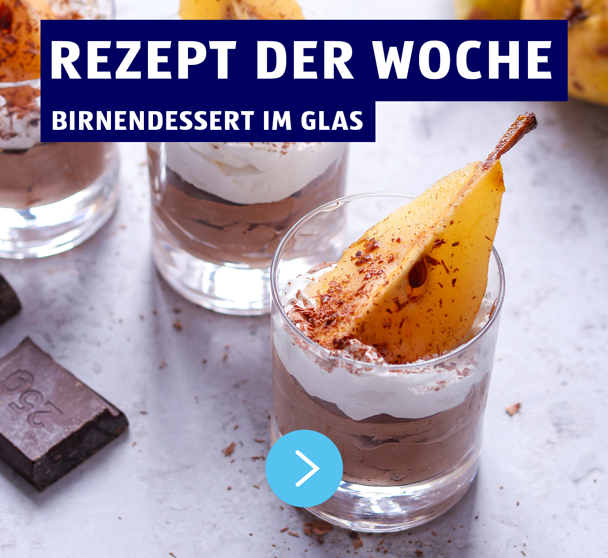 Rezept der Woche: Birnendessert im Glas