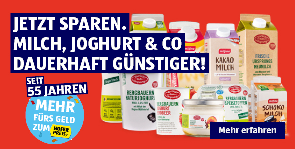 Jetzt sparen. Milch, Joghurt & Co dauerhaft gnstiger!
