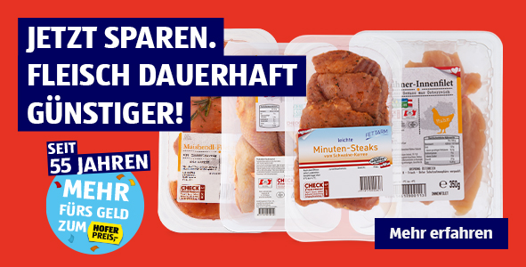 Jetzt sparen. Fleisch dauerhaft gnstiger!