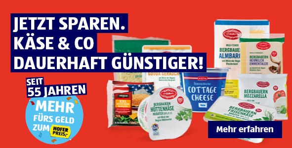 Jetzt sparen. Kse und Co dauerhaft gnstiger!
