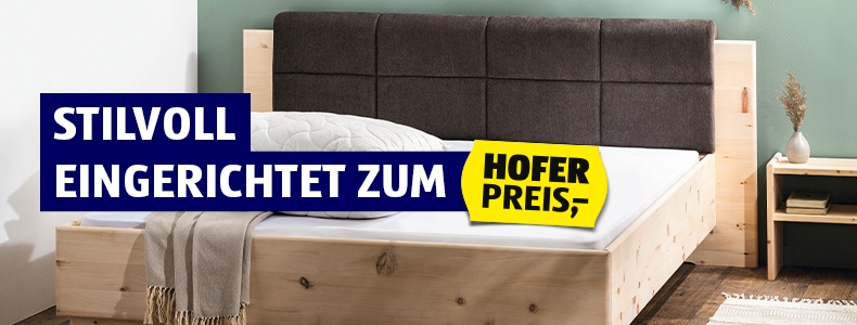 Stilvoll eingerichtet zum HOFER Preis.