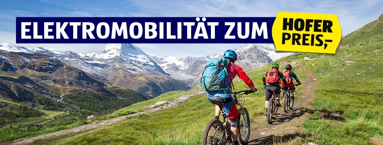 Elektromobilität zum HOFER Preis.