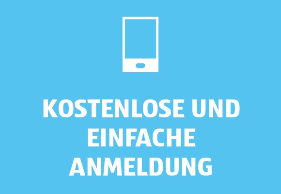 Kostenlose und einfache Anmeldung
