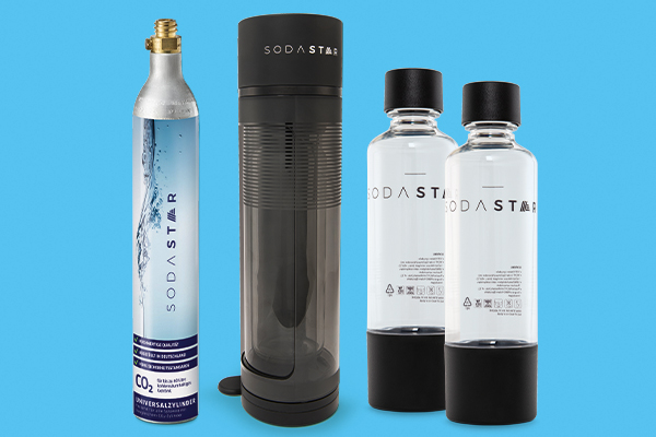 Sodastar Gasflasche, Sprudler und Flaschen