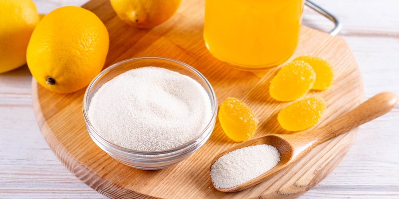 Agar Agar in Pulverform und vegane Gummibären