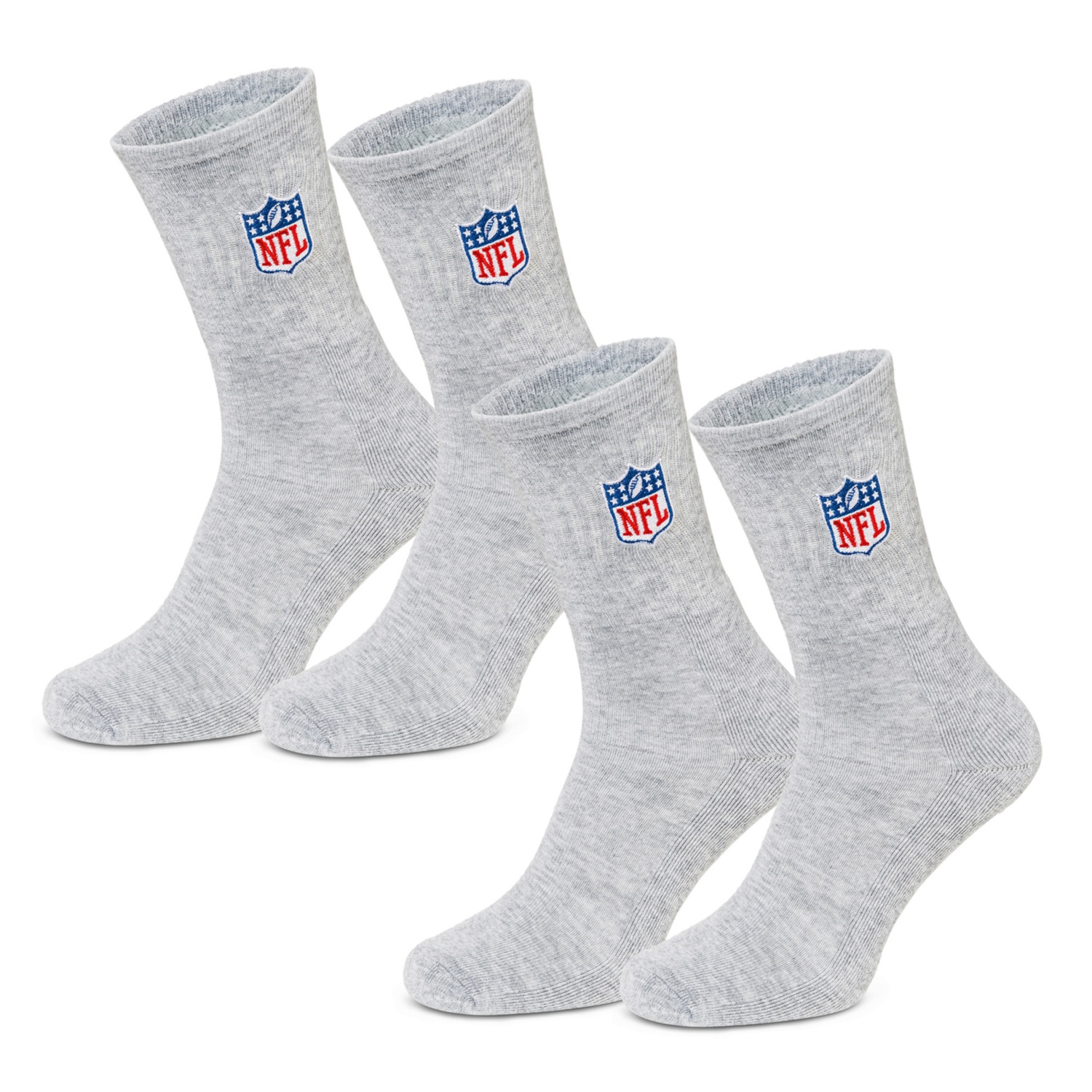 NFL NFL Damen-/Herren Socken, Doppelpkg., Gr. 39-42, Grau | HOFER