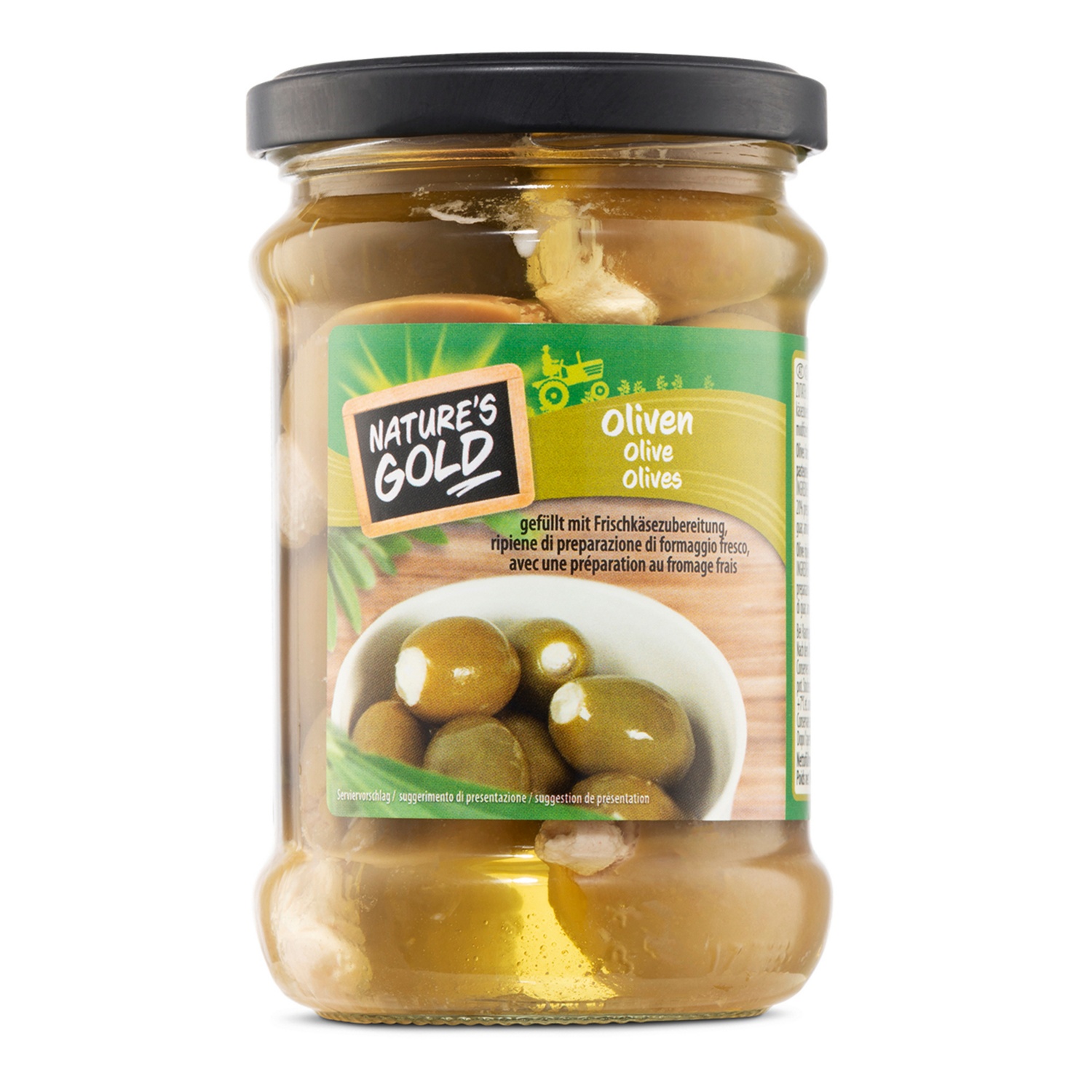 NATURE'S GOLD Antipasti au fromage frais, olives