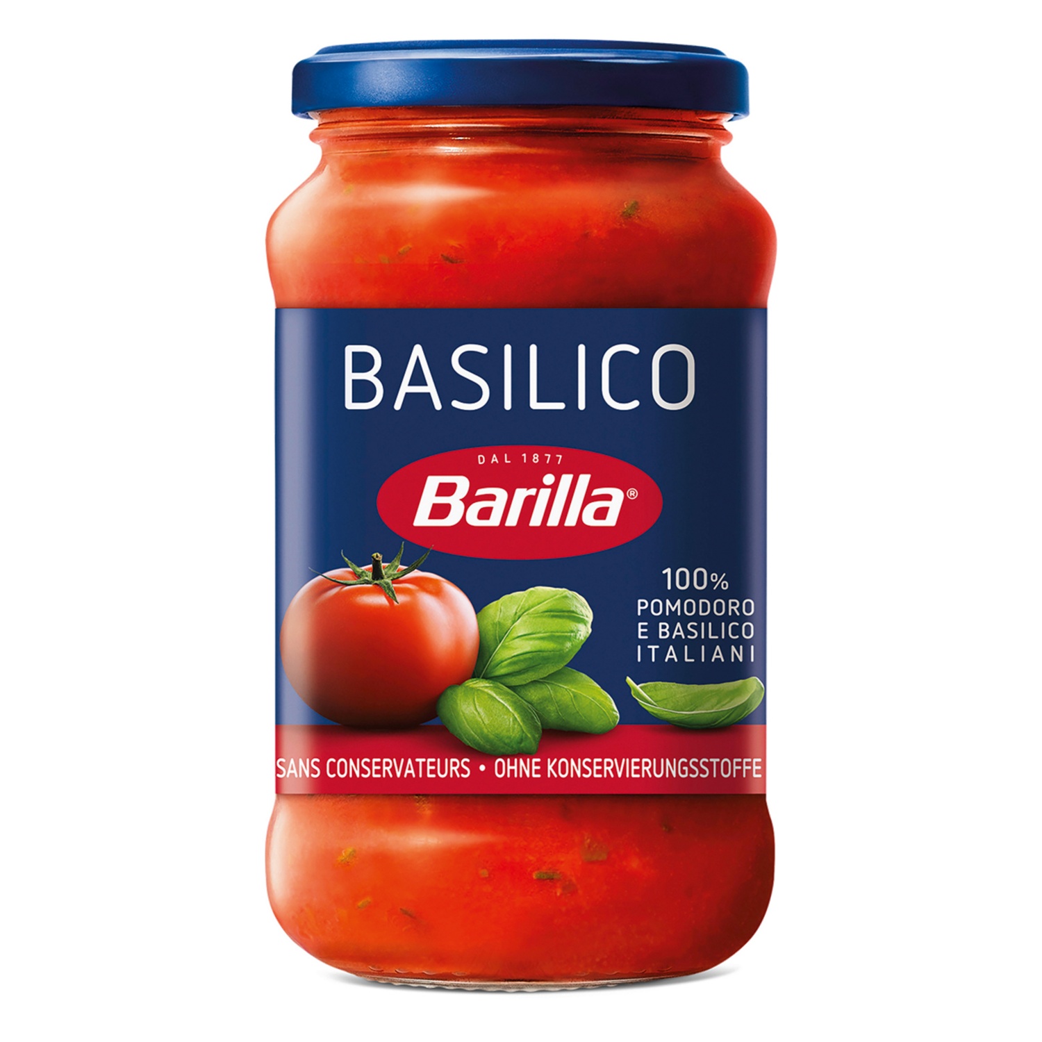 BARILLA Pastasaucen, Basilikum