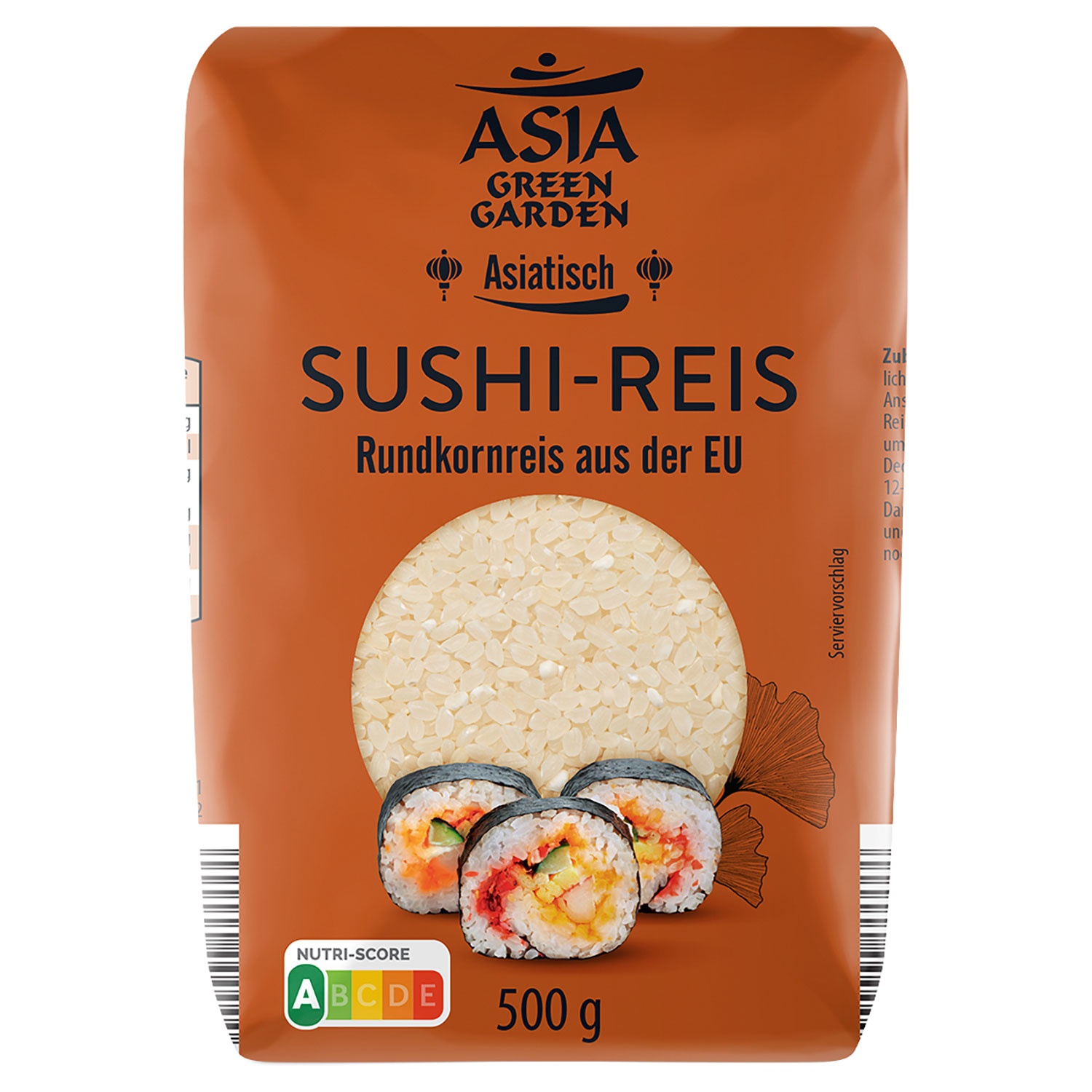 ASIA GREEN GARDEN Sushi-Reis 500 g