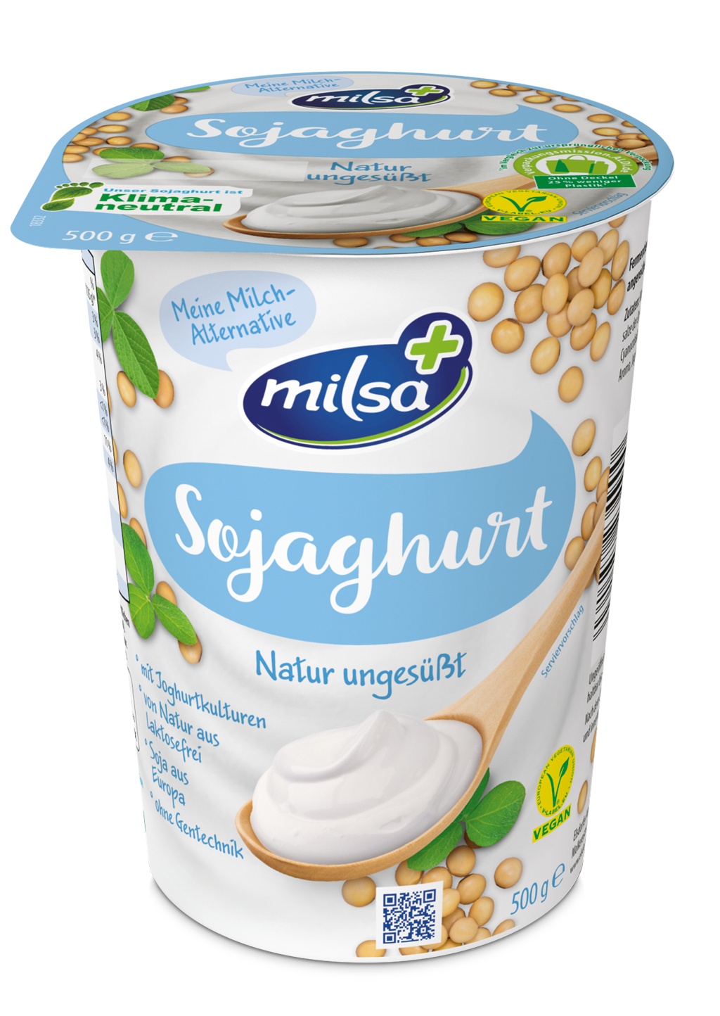 MILSA+ Sojaghurt 500 g