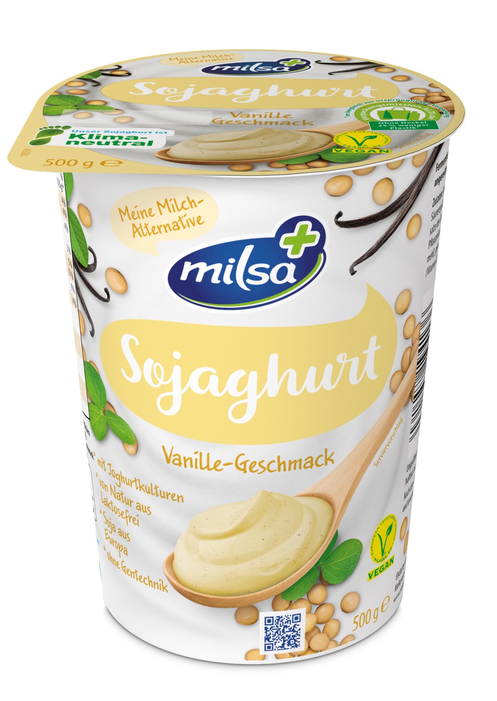 MILSA+ Sojaghurt 500 g