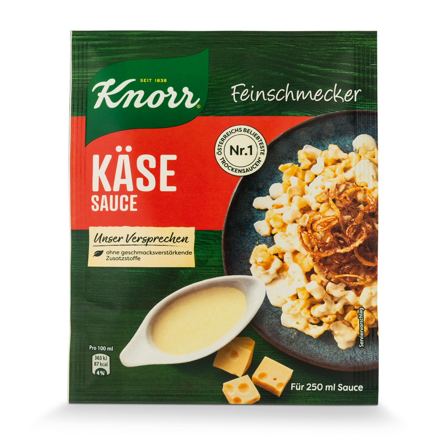 KNORR Feinschmeckersauce, Käsesauce