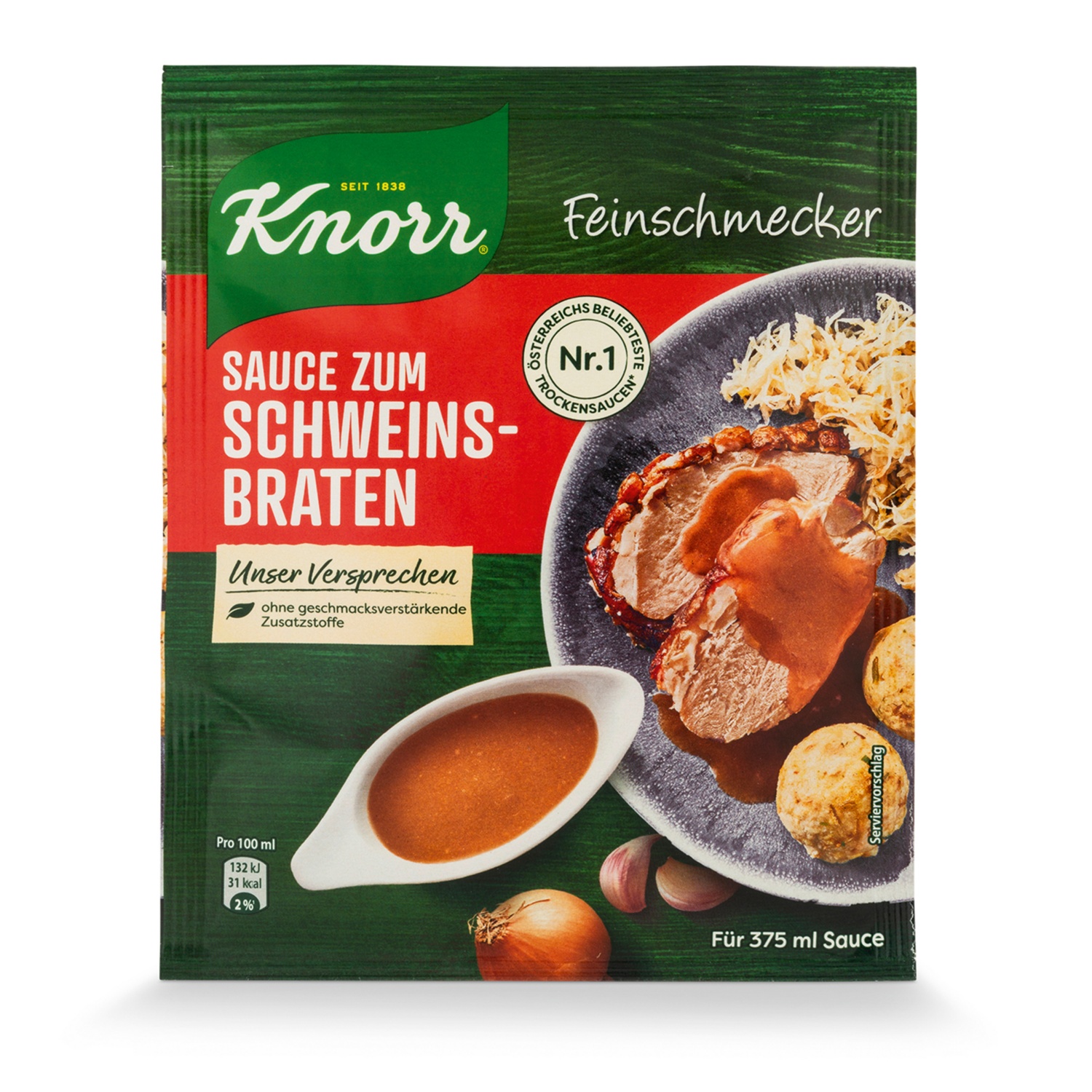 KNORR Feinschmeckersauce, Saft zum Schweinsbraten