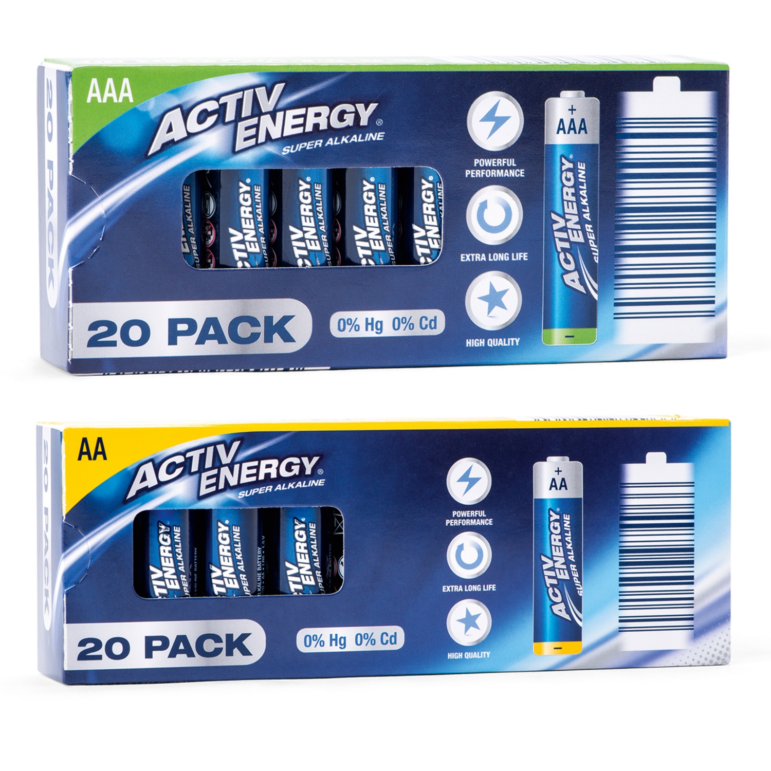 ACTIV ENERGY Batterie in confezione maxi ALDI