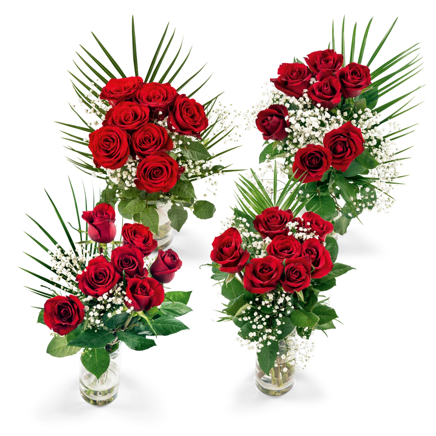 Roter Rosenstrauß