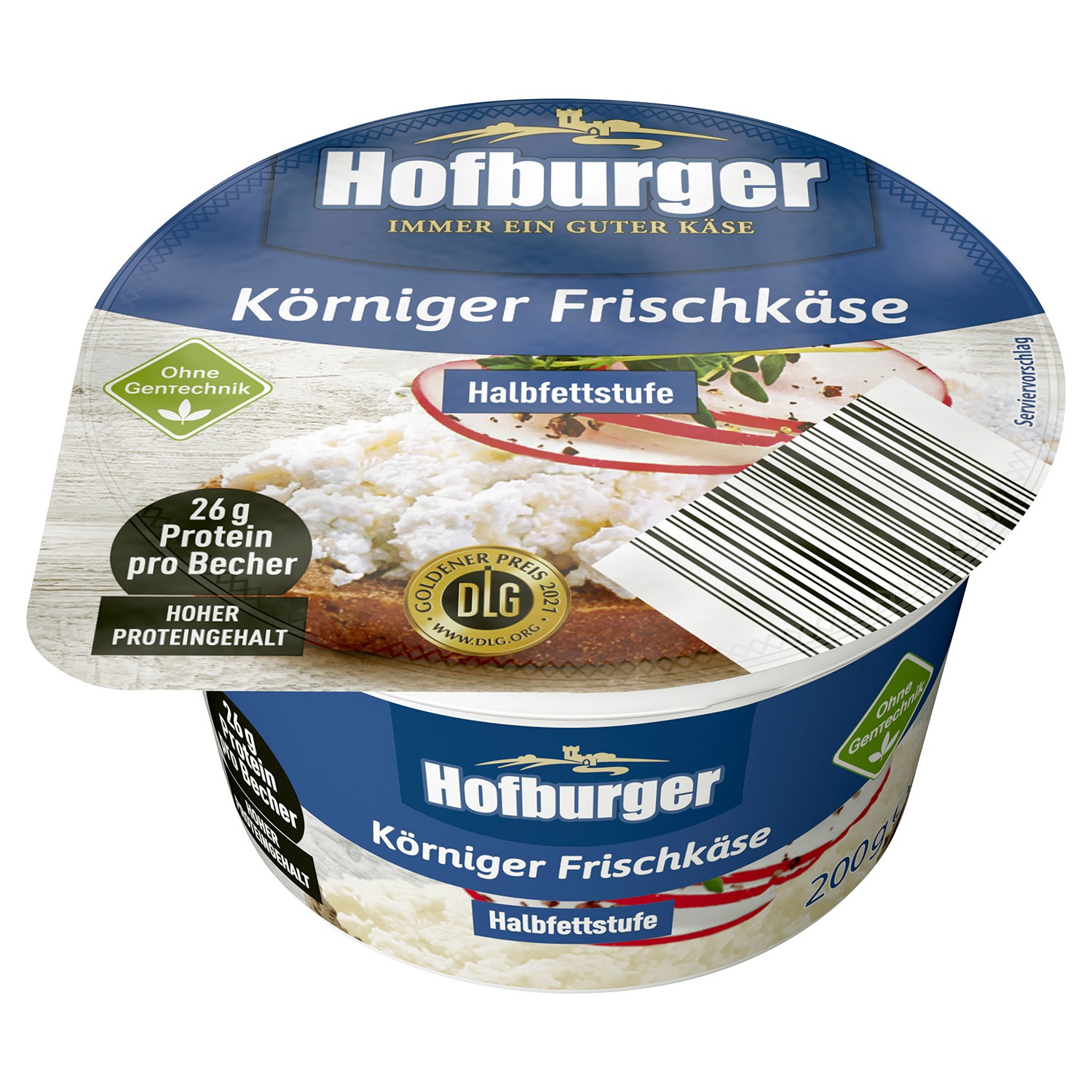 HOFBURGER Körniger Frischkäse 200 g