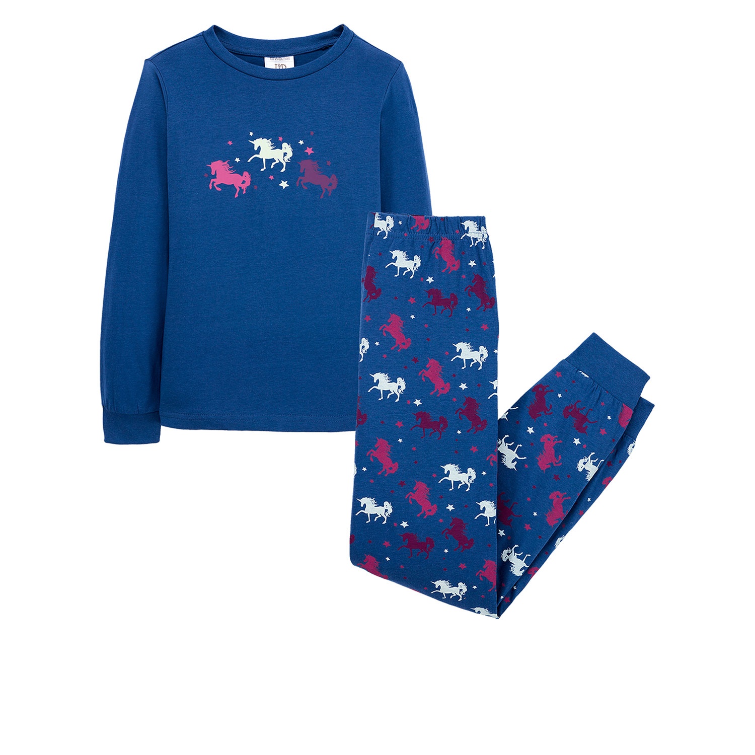 LILY & DAN Kinder Winter-Pyjama „Glow in the Dark“