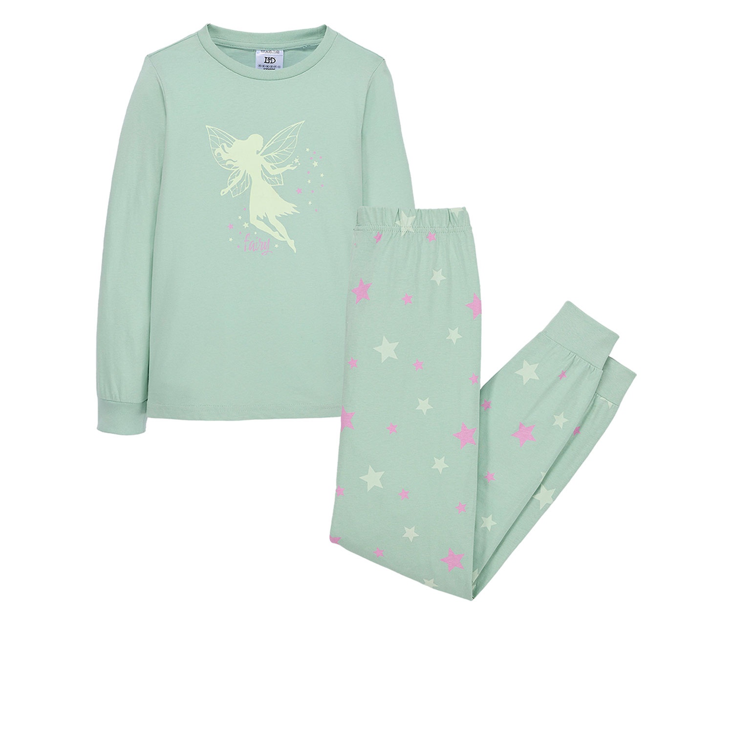 LILY & DAN Kinder Winter-Pyjama „Glow in the Dark“
