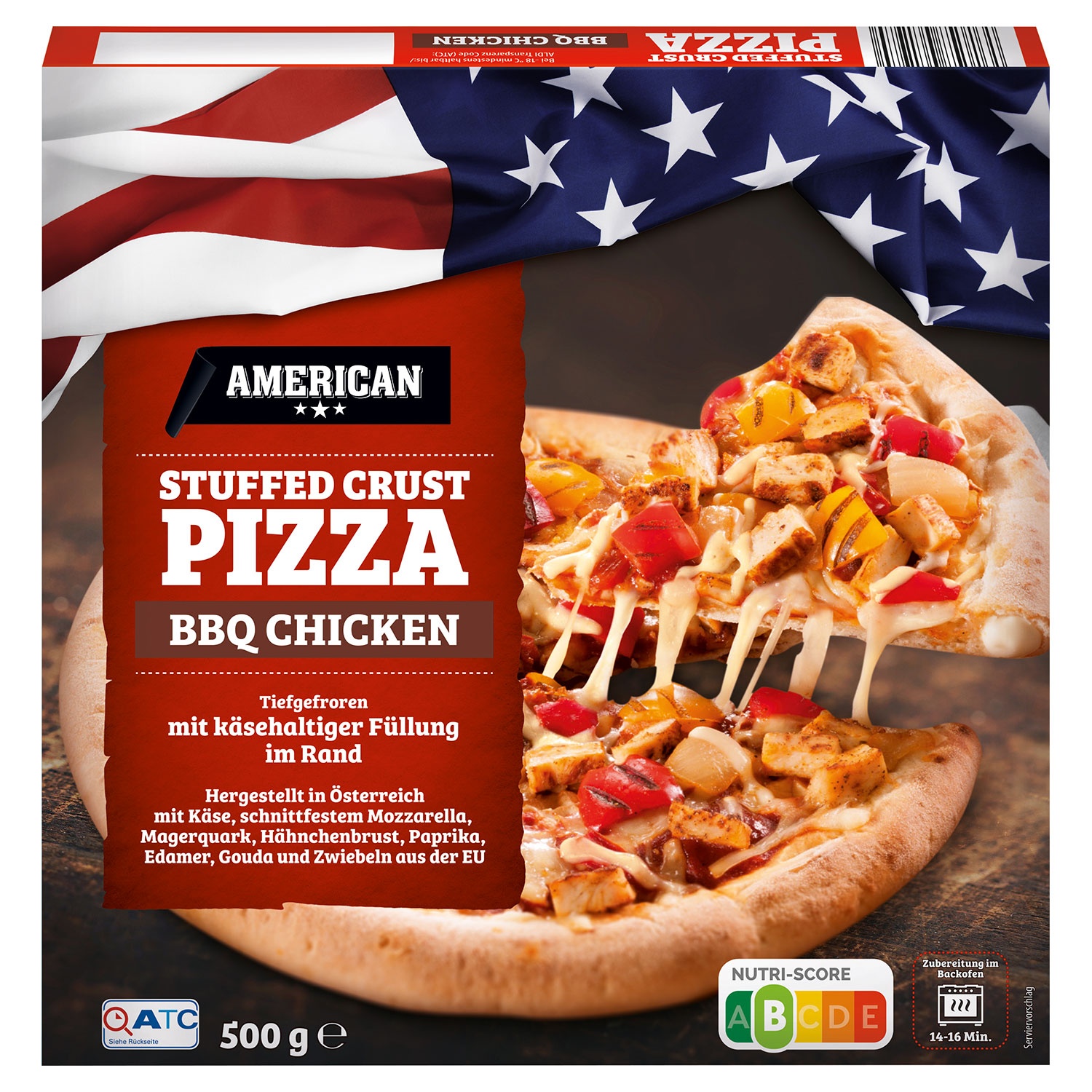 AMERICAN Stuffed-Crust-Pizza 500 g