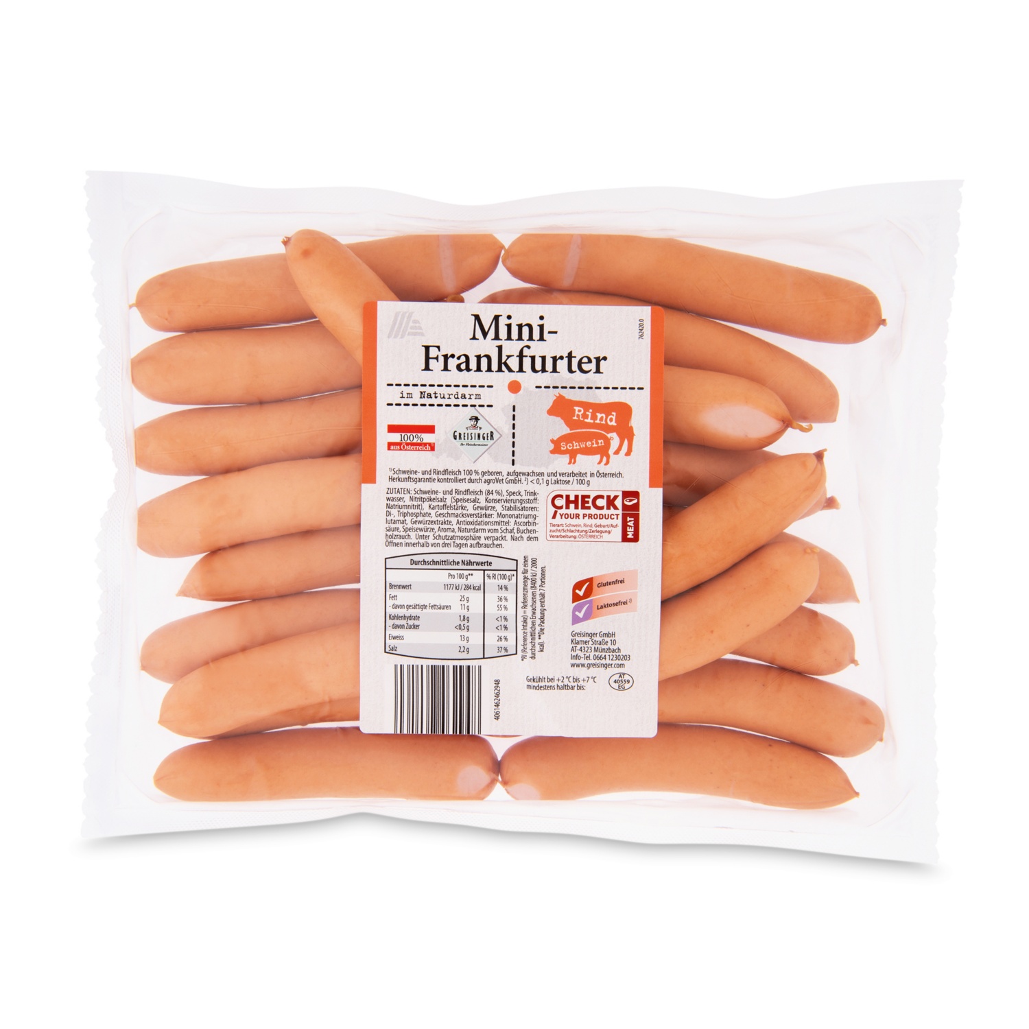 GENUSS 100% AUS ÖSTERREICH Mini-Frankfurter