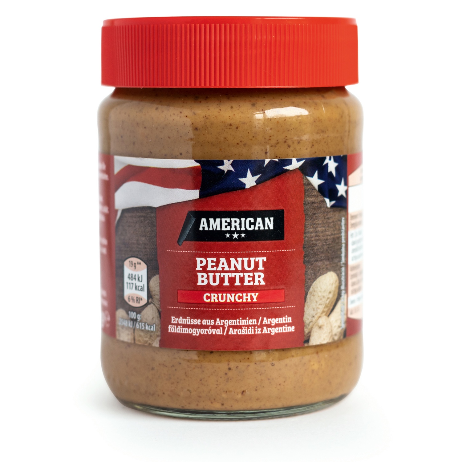 AMERICAN Erdnusscreme, Crunchy