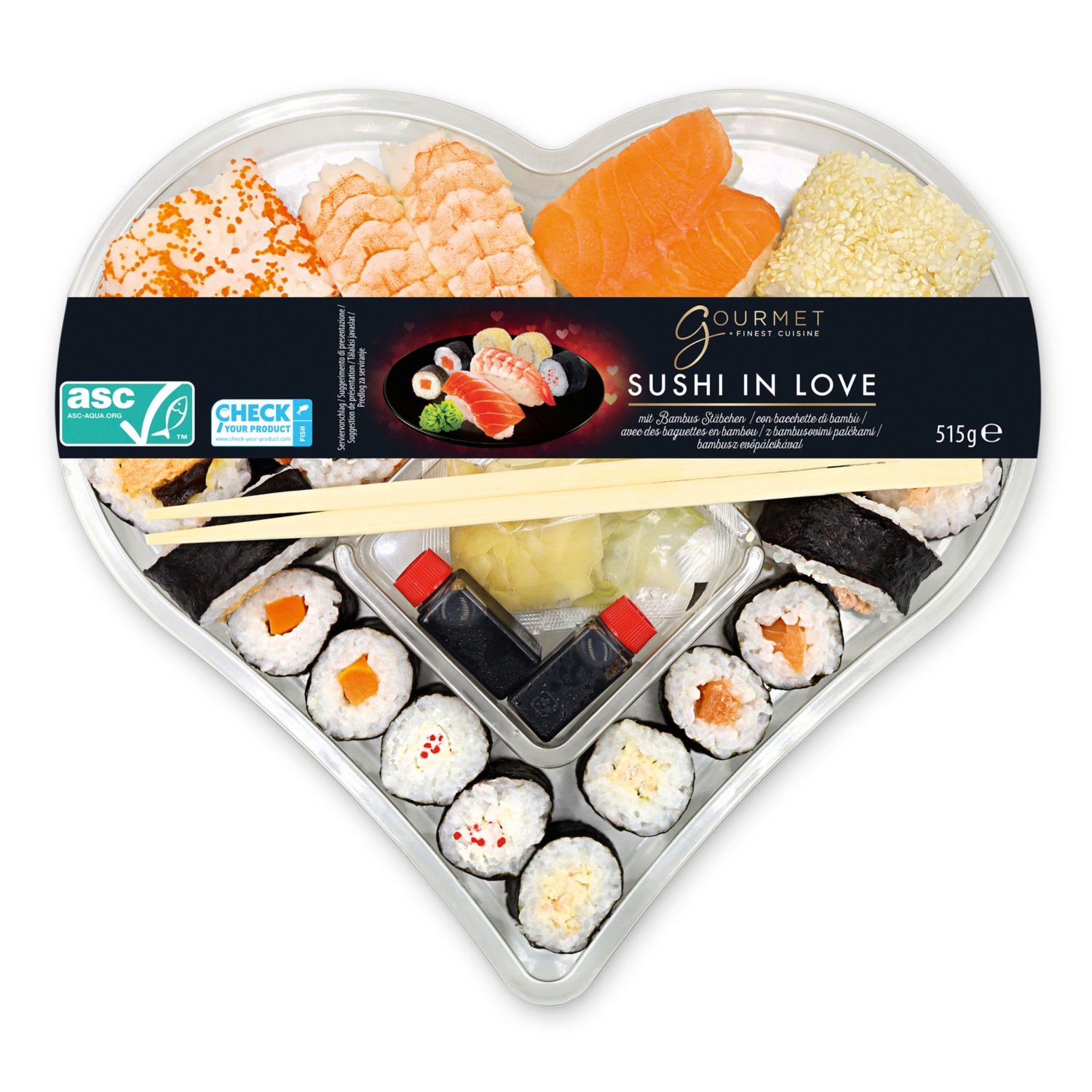 GOURMET Sushi-szív, 515 g