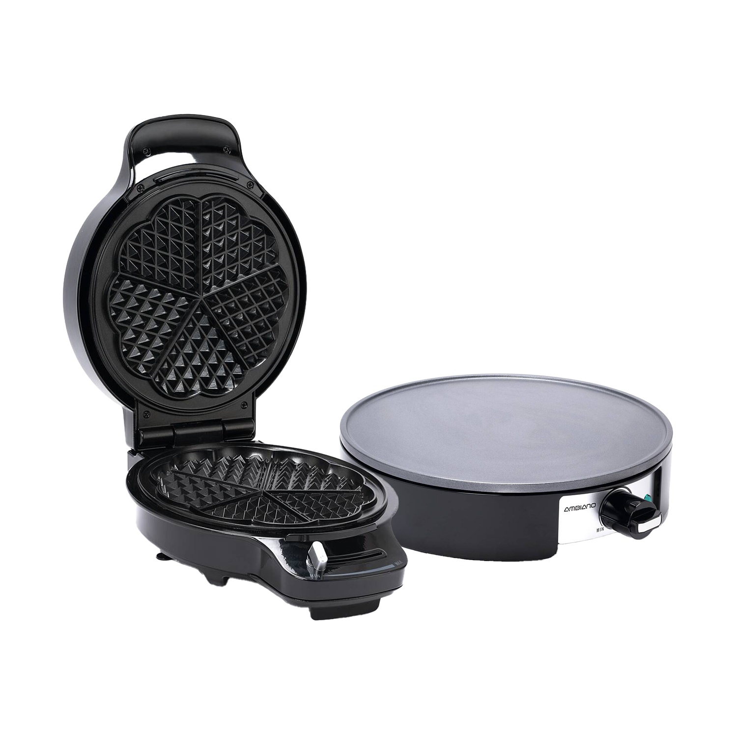 Macchina con piastra per 6 mini waffle