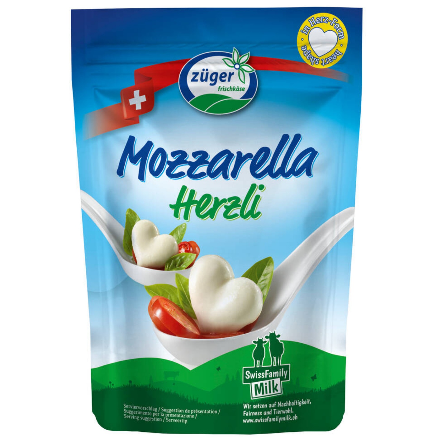 ZÜGER Cœurs de mozzarella