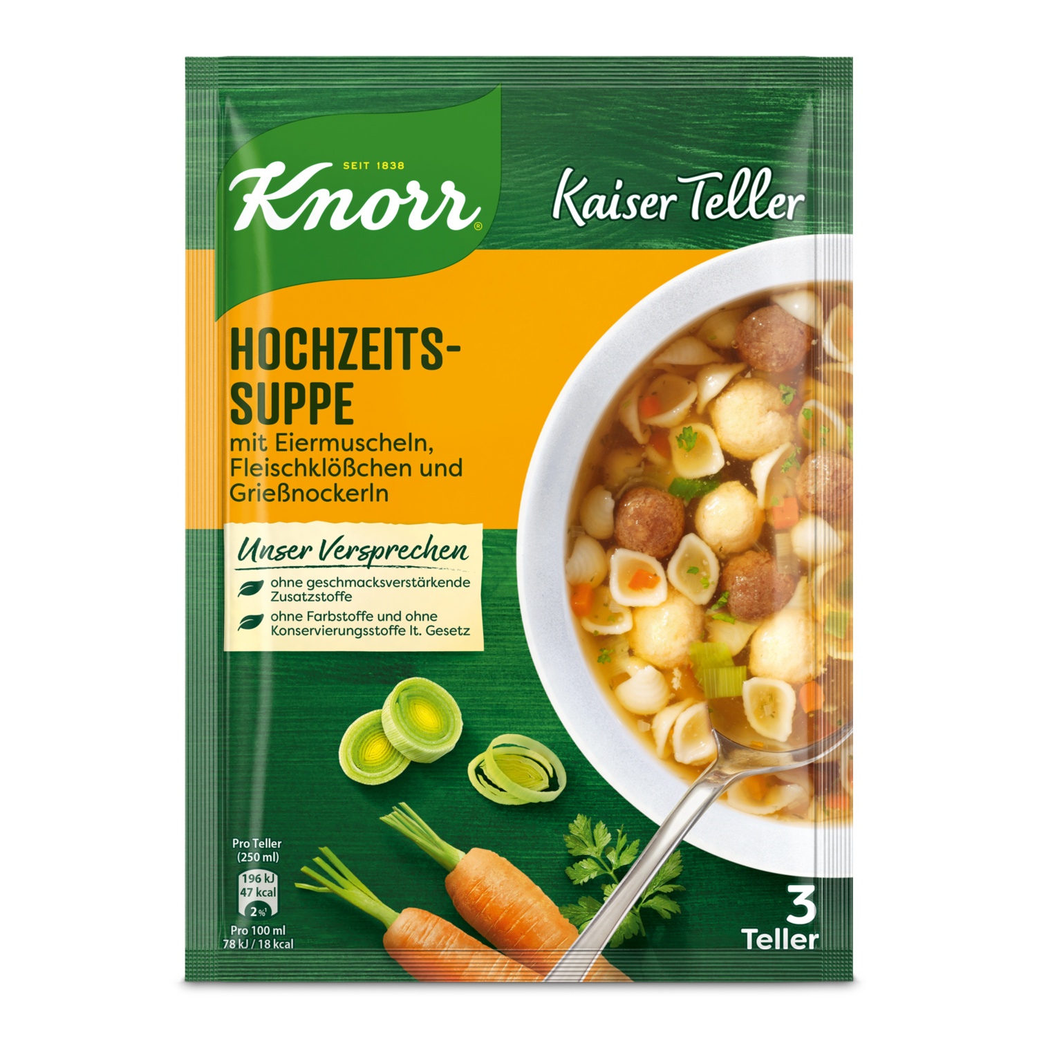 KNORR, Kaiserteller Suppe, Hochzeit