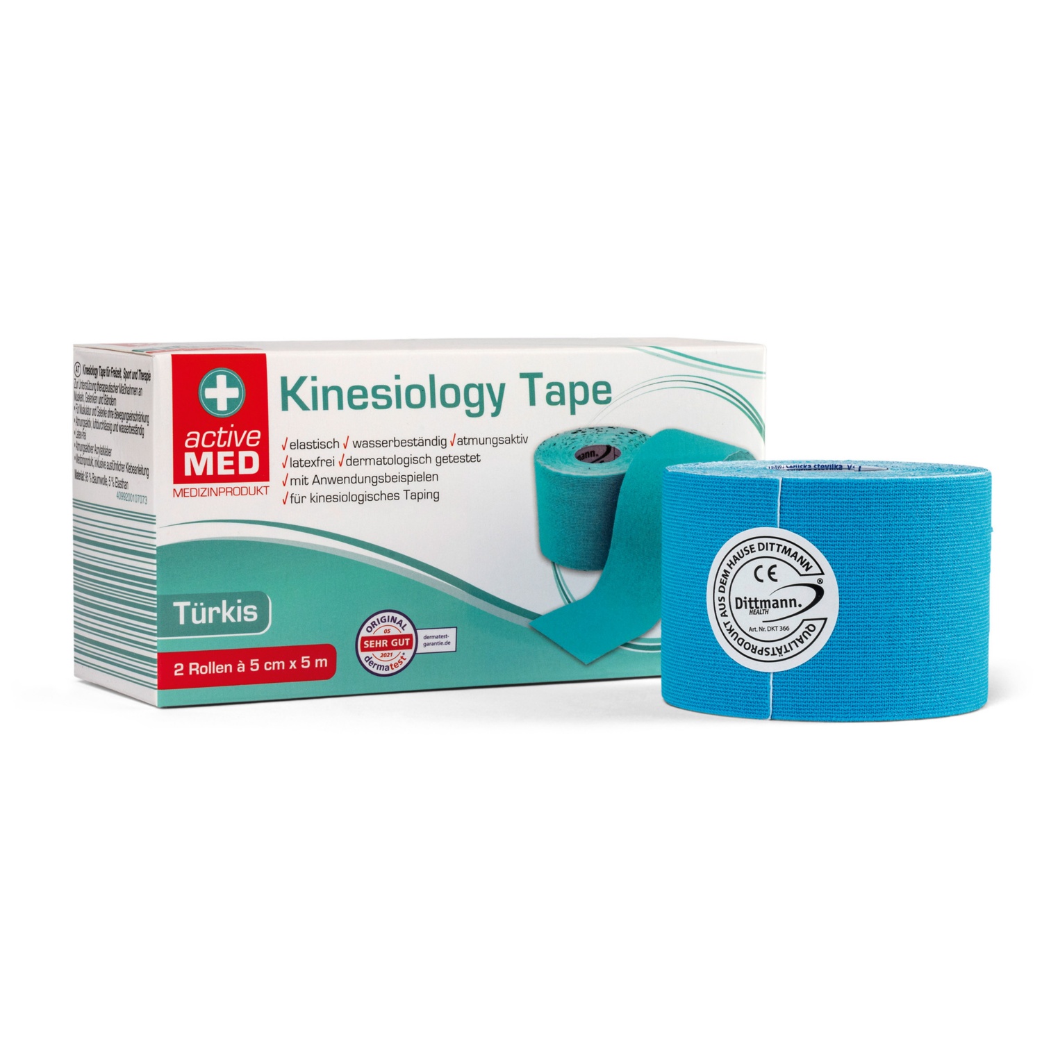 ACTIVE MED Kinesiology Tape, Türkis HOFER